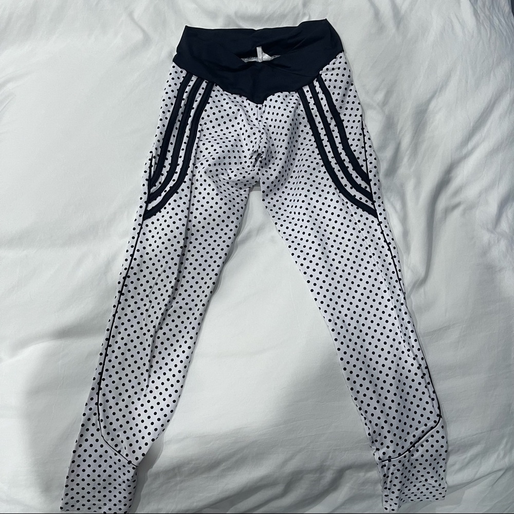 Blue Body Brazil Darla Polka Dot Leggings - Black & White, XS